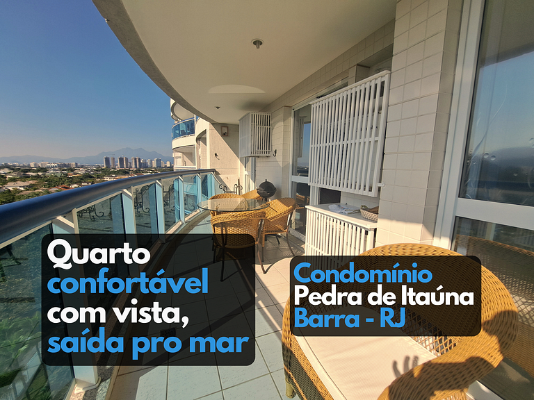 Bedroom 2 suite with view of Pedra de Itauna Barra RJ - home