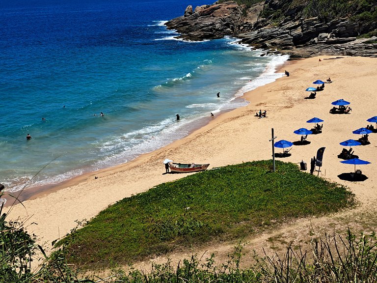 Lindo 2 Qts Vaga Búzios vista deslumbrante do Mar - Churrasq