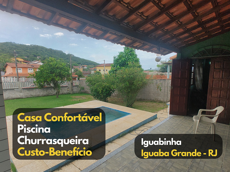 Casa Confortável C/ Piscina em Iguabinha Araruama