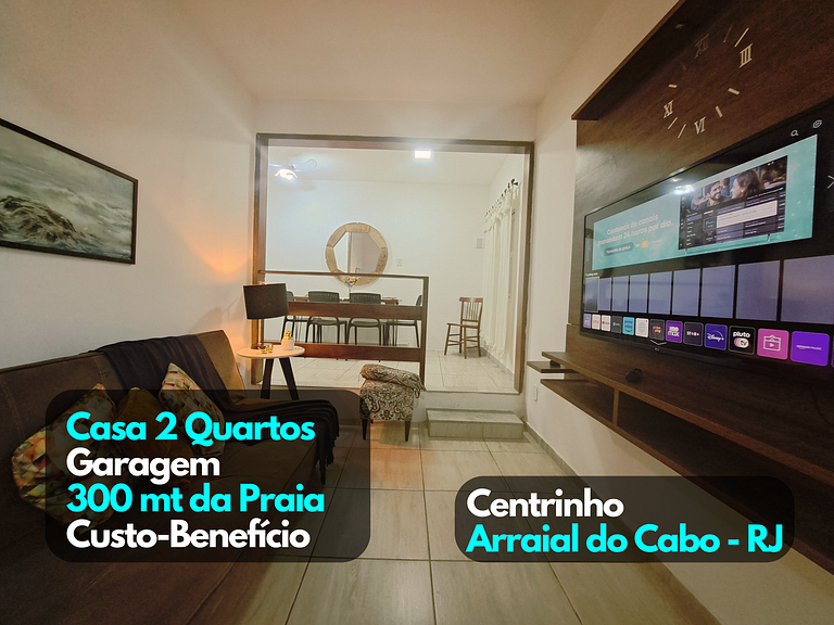 Casa 2qts Vaga centro Arraial do cabo 5 min Praia