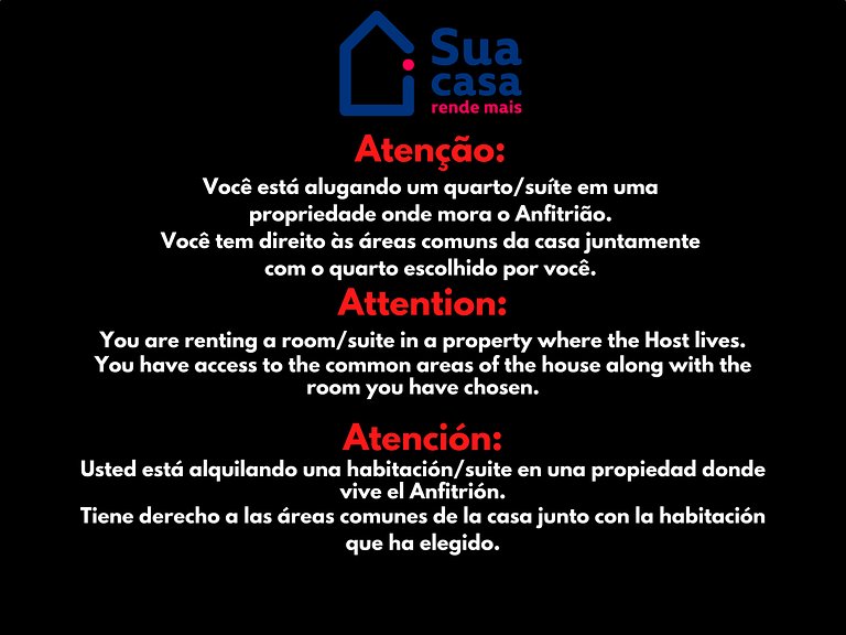 Suíte 4 exclusiva em Casa/Pousada, Aeroporto Congonhas - suí