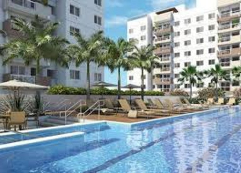 Lindo Apto Clube Ar Vaga Piscina 5m praia Recreio - Condomín