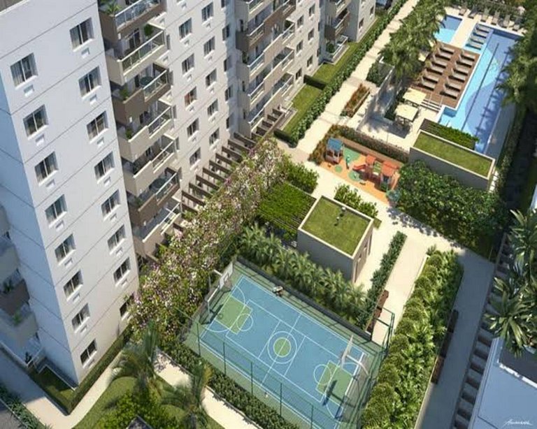 Lindo Apto Clube Ar Vaga Piscina 5m praia Recreio - Condomín