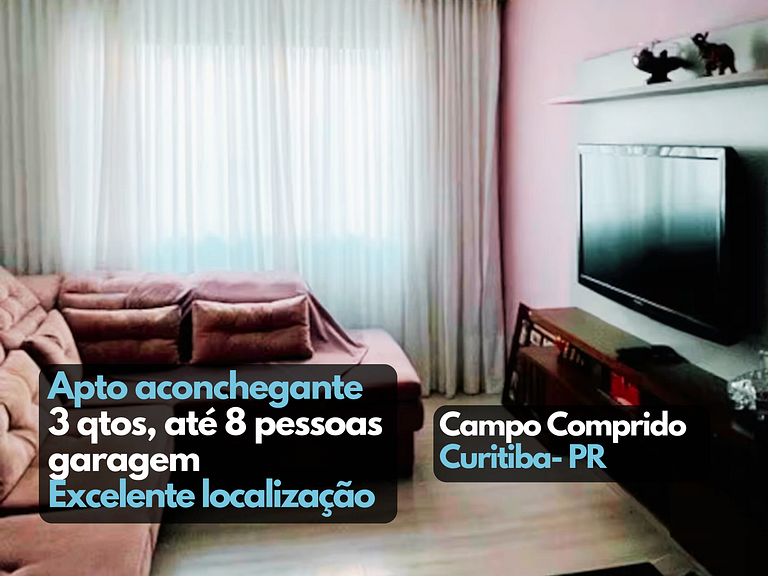 Apto2 aconchegante garagem Campo Comprido Curitiba PR
