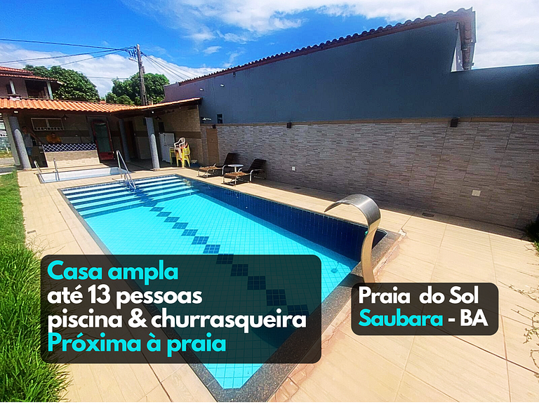 Casa confortável piscina churrasqueira Praia do Sol Cabuçu B