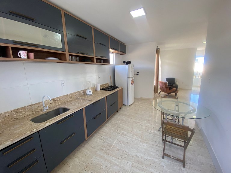 Casa ampla piscina churrasqueira ar condicionado Jacuípe Cam