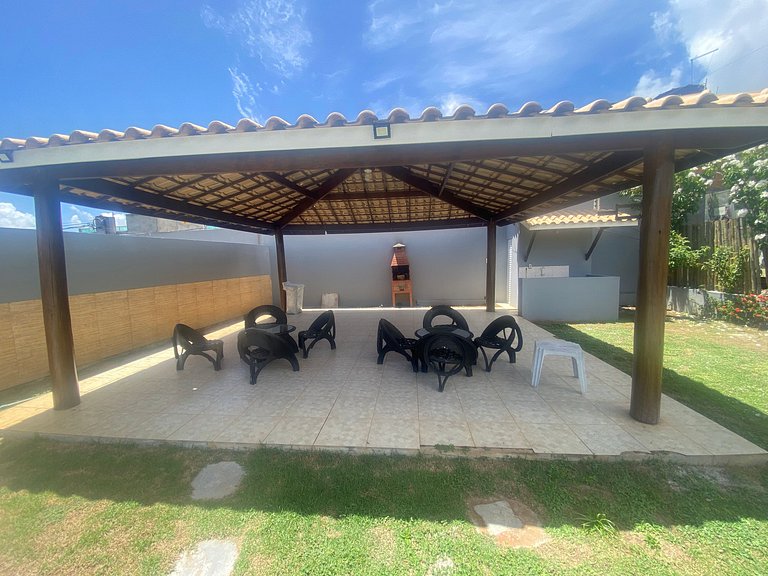 Casa ampla piscina churrasqueira ar condicionado Jacuípe Cam