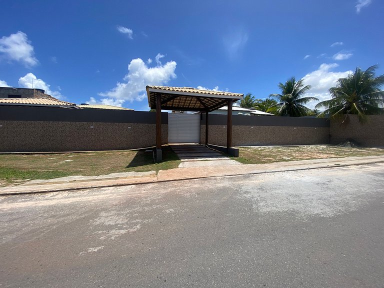 Casa ampla piscina churrasqueira ar condicionado Jacuípe Cam