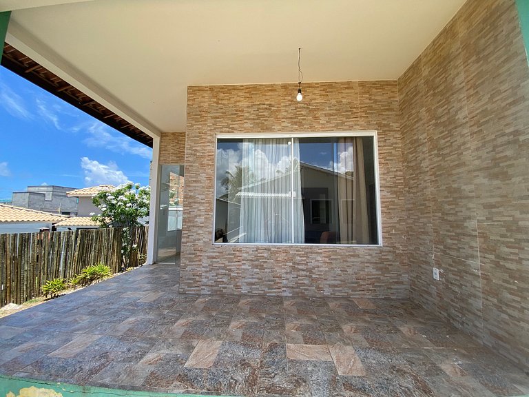 Casa ampla piscina churrasqueira ar condicionado Jacuípe Cam