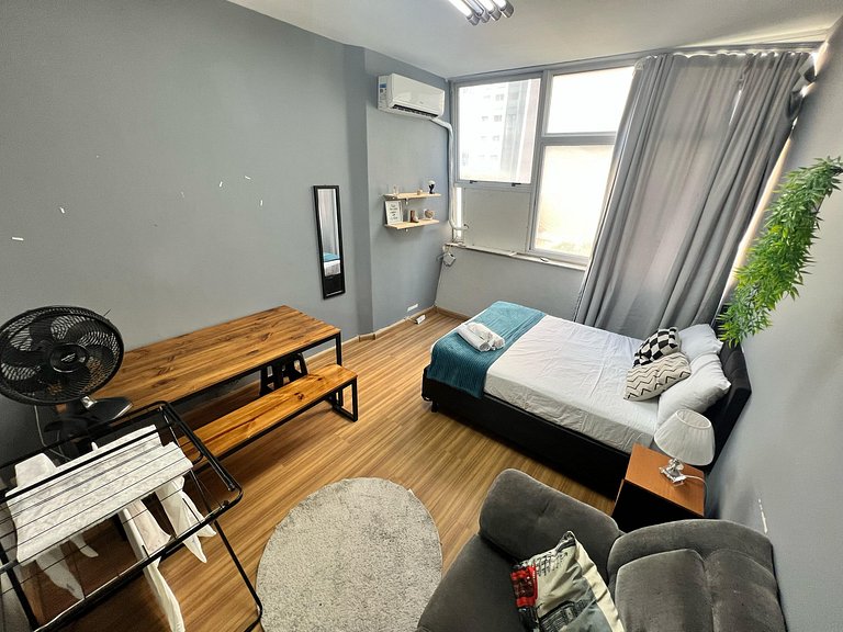 Flat Av Rio Branco Ar Cond Metrô VLT Lapa RJ