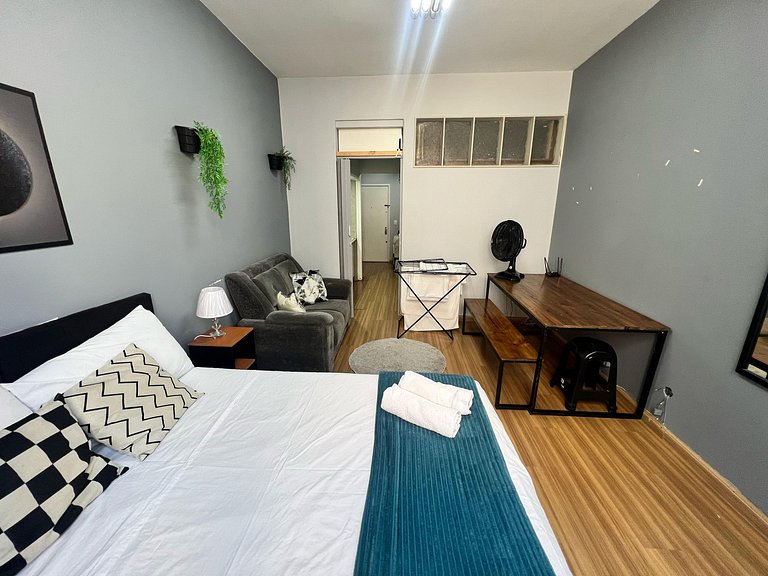 Flat Av Rio Branco Ar Cond Metrô VLT Lapa RJ