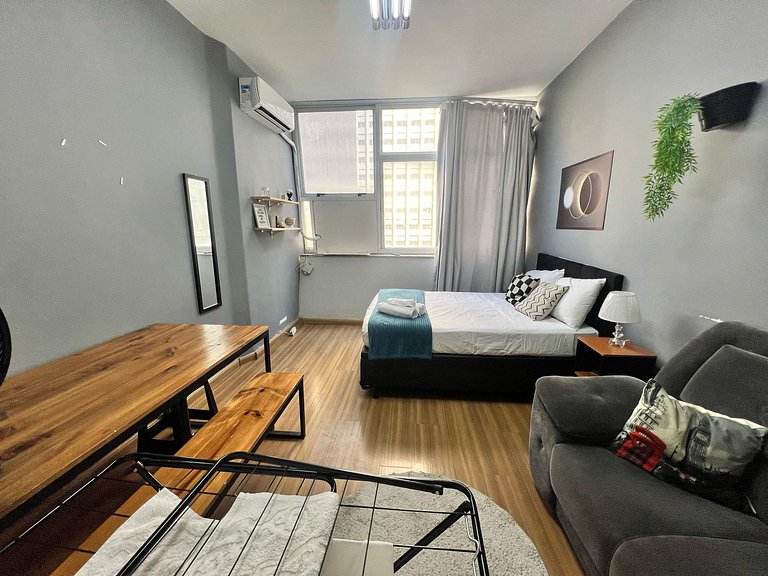 Flat Av Rio Branco Ar Cond Metrô VLT Lapa RJ