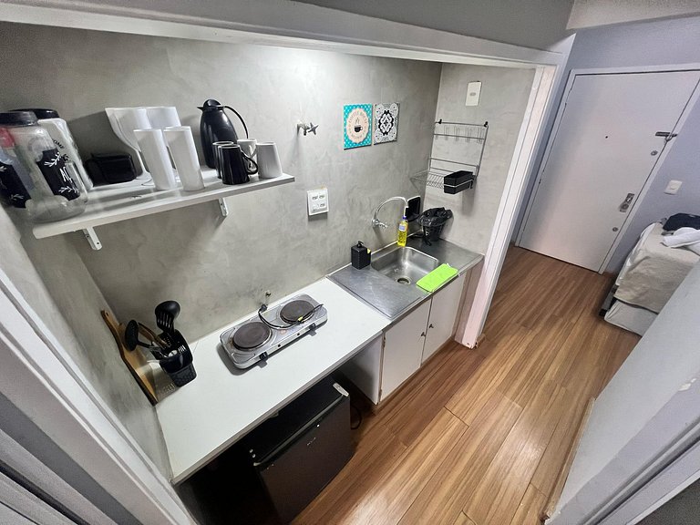Flat Av Rio Branco Ar Cond Metrô VLT Lapa RJ