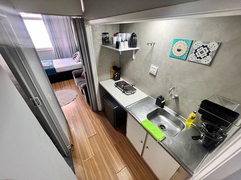 Flat Av Rio Branco Ar Cond Metrô VLT Lapa RJ