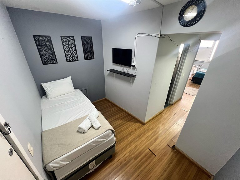 Flat Av Rio Branco Ar Cond Metrô VLT Lapa RJ
