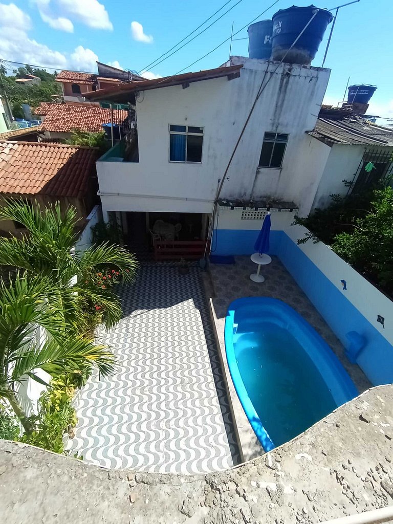 Quarto quádruplo café da manhã em Pousada, Praia de Cabuçu B
