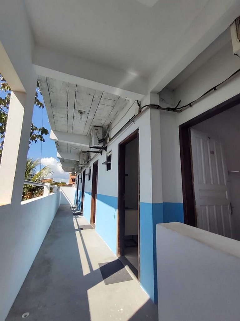 Quarto triplo café da manhã em Pousada, Praia de Cabuçu BA