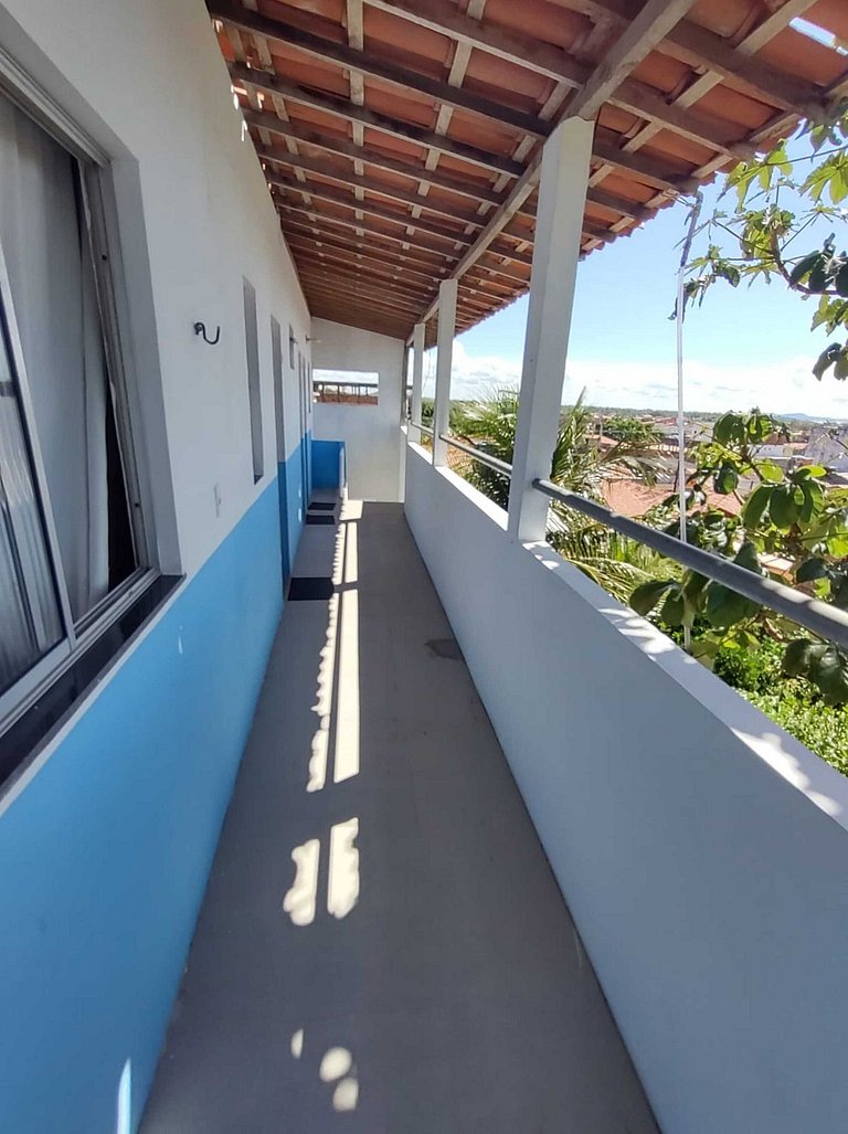Quarto triplo café da manhã em Pousada, Praia de Cabuçu BA