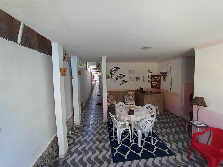 Quarto triplo café da manhã em Pousada, Praia de Cabuçu BA