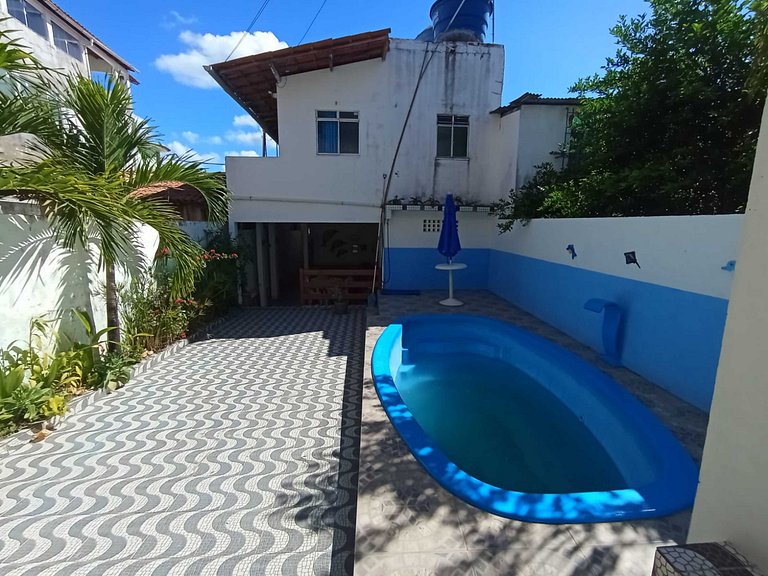 Quarto triplo café da manhã em Pousada, Praia de Cabuçu BA