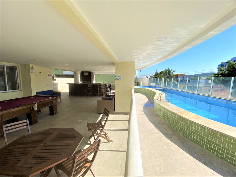lindo 3qts AR Churrasqueira Piscina Centro Forte Cabo Frio
