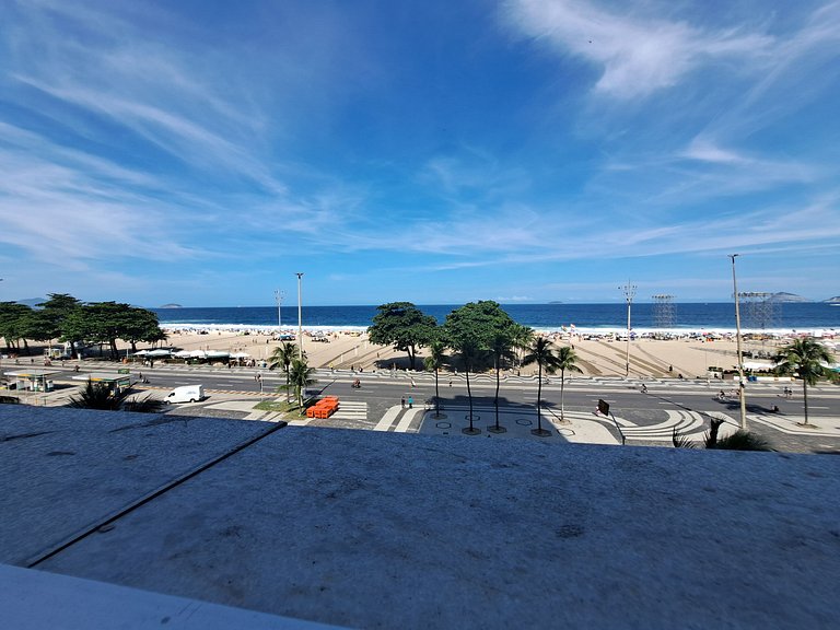Apto 2 qtos Vista pro Mar Orla Copacabana RJ