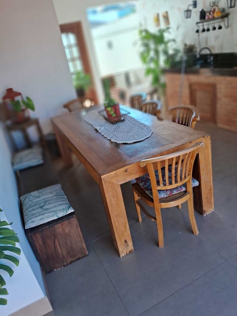 Casa encantadora com piscina e área gourmet - São Pedro da A