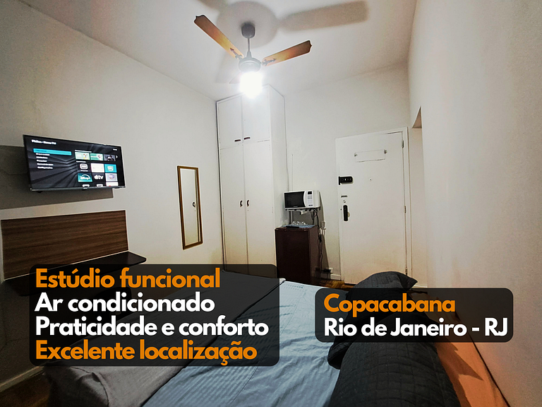 Estúdio ótima localização ar condicionado Copacabana RJ