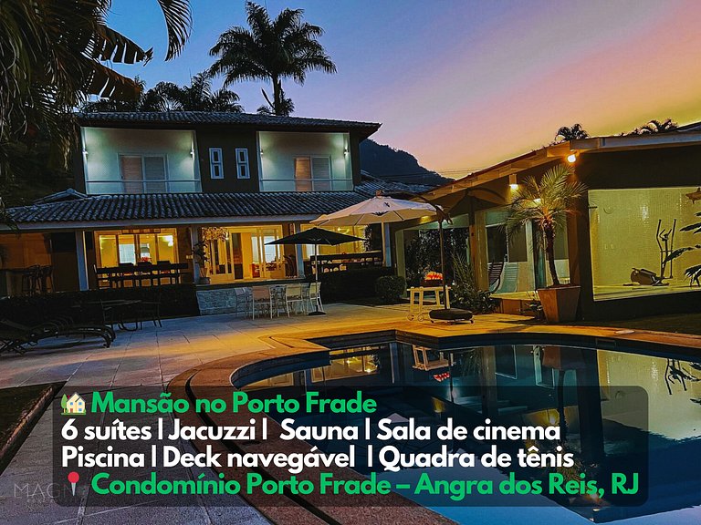 Mansão Alto padrão Deck piscina Porto Frade Angra