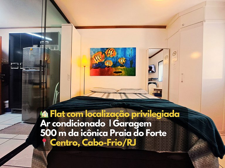 Flat luxo completo 5min Praia Forte Cabo Frio