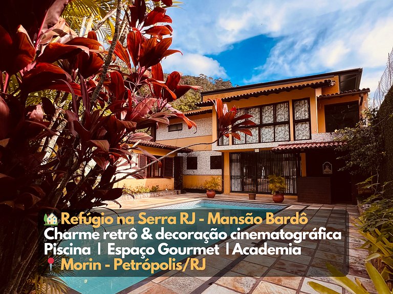 Charme na Serra do RJ Mansão Bardô Petrópolis RJ