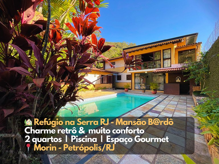 Casa 02 Mansão Bardo 2 qts Piscina Petrópolis RJ
