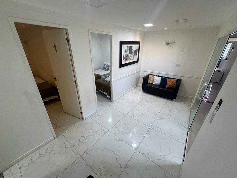 Quarto1 a pé da praia na Rua do comércio Recreio