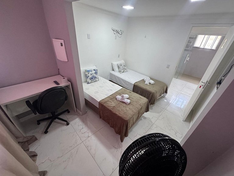 Quarto2 a pé da praia na Rua do comércio Recreio