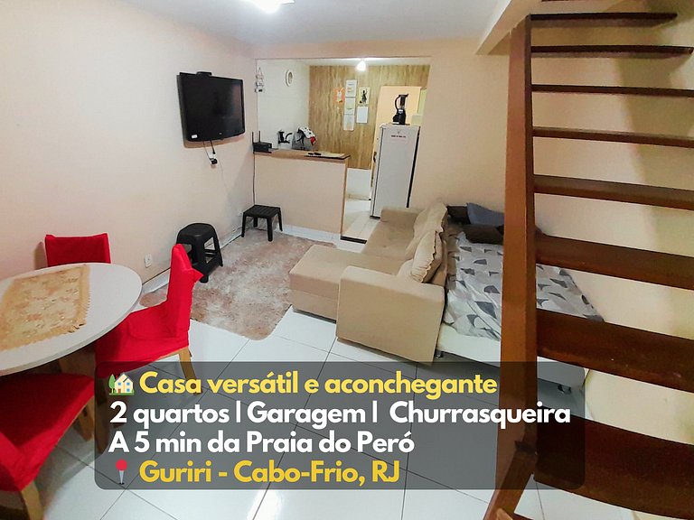 Casa 2qts Churrasqueira Condomínio Pássaros Peró
