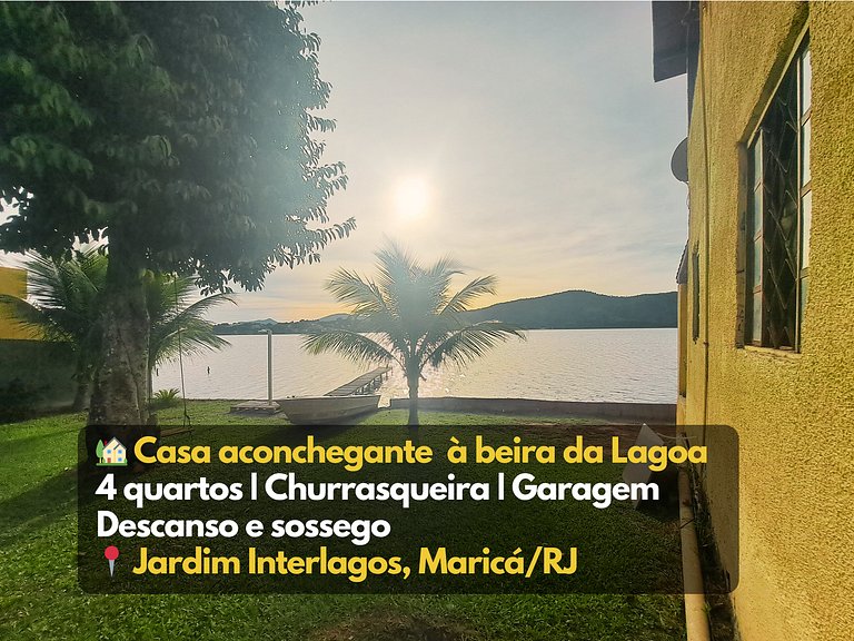Casa Chuveirão Churrasqueira Deck Lagoa Maricá RJ