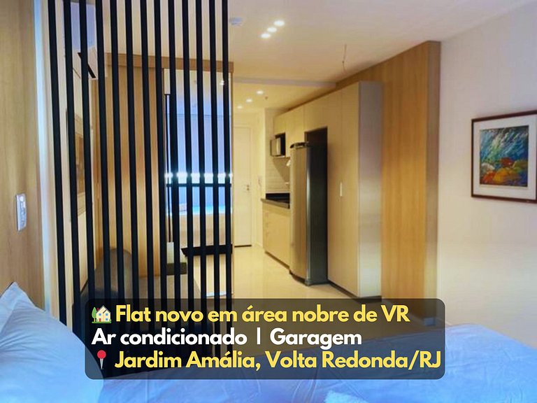 Flat moderno Garagem AR cond Jardim Amália VR