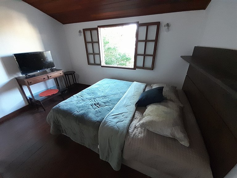 Quarto4 Pousada Ohanna pé na areia Praia Grande
