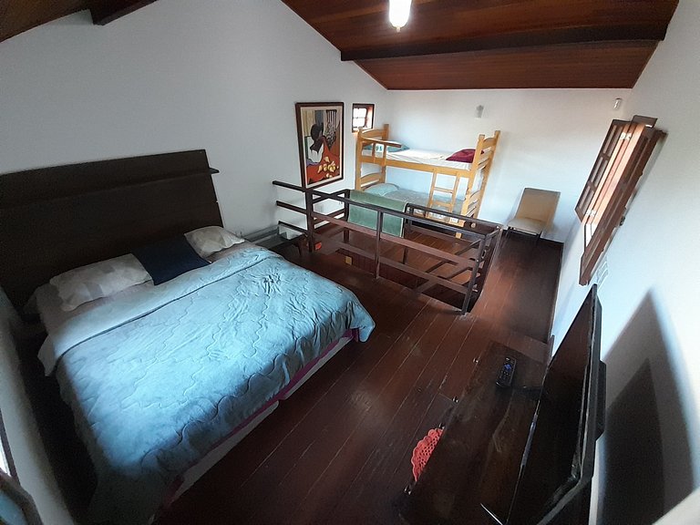 Quarto4 Pousada Ohanna pé na areia Praia Grande