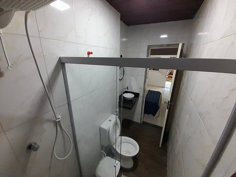 Suíte1 Pousada Ohanna pé na areia Praia Grande