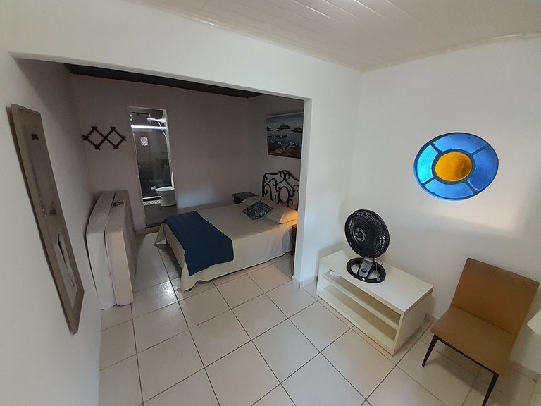 Suíte1 Pousada Ohanna pé na areia Praia Grande