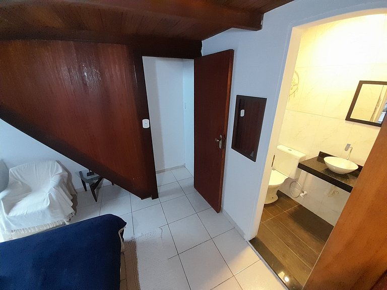 Suíte2 Pousada Ohanna pé na areia Praia Grande