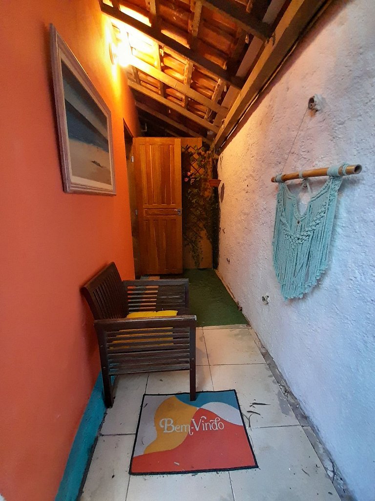 Suíte2 Pousada Ohanna pé na areia Praia Grande
