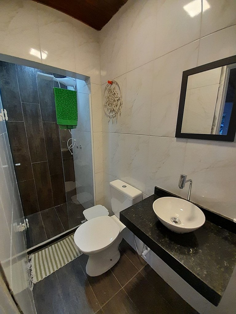 Suíte2 Pousada Ohanna pé na areia Praia Grande