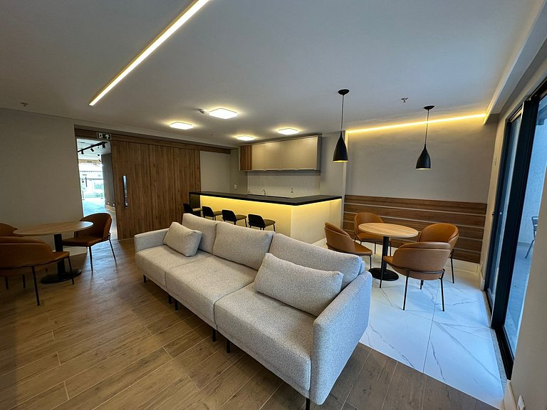 Estúdio moderno no Link Flats – Jardim Amélia