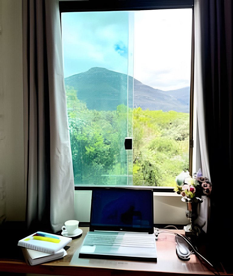 Chalé Citrino Conforto vista para Montanhas