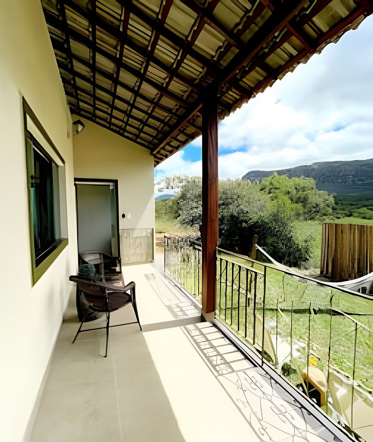 Chalé Citrino Conforto vista para Montanhas
