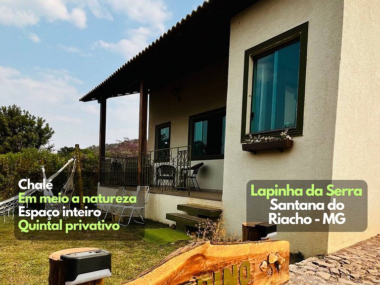 Chalé Citrino Conforto vista para Montanhas