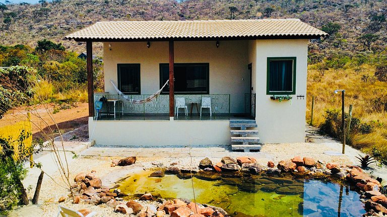 Chalé Jade Conforto lago particular Sossego