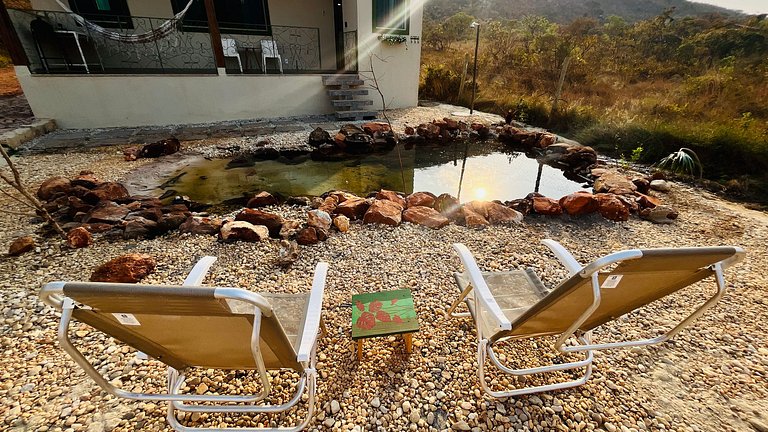 Chalé Jade Conforto lago particular Sossego